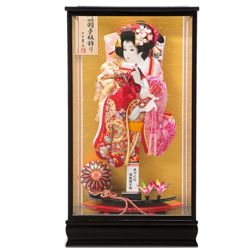 平安豊久　羽子板 Amazon | 平安豊久 羽子板 初正月 ケース飾り 羽子板 春日 13号 | 正月